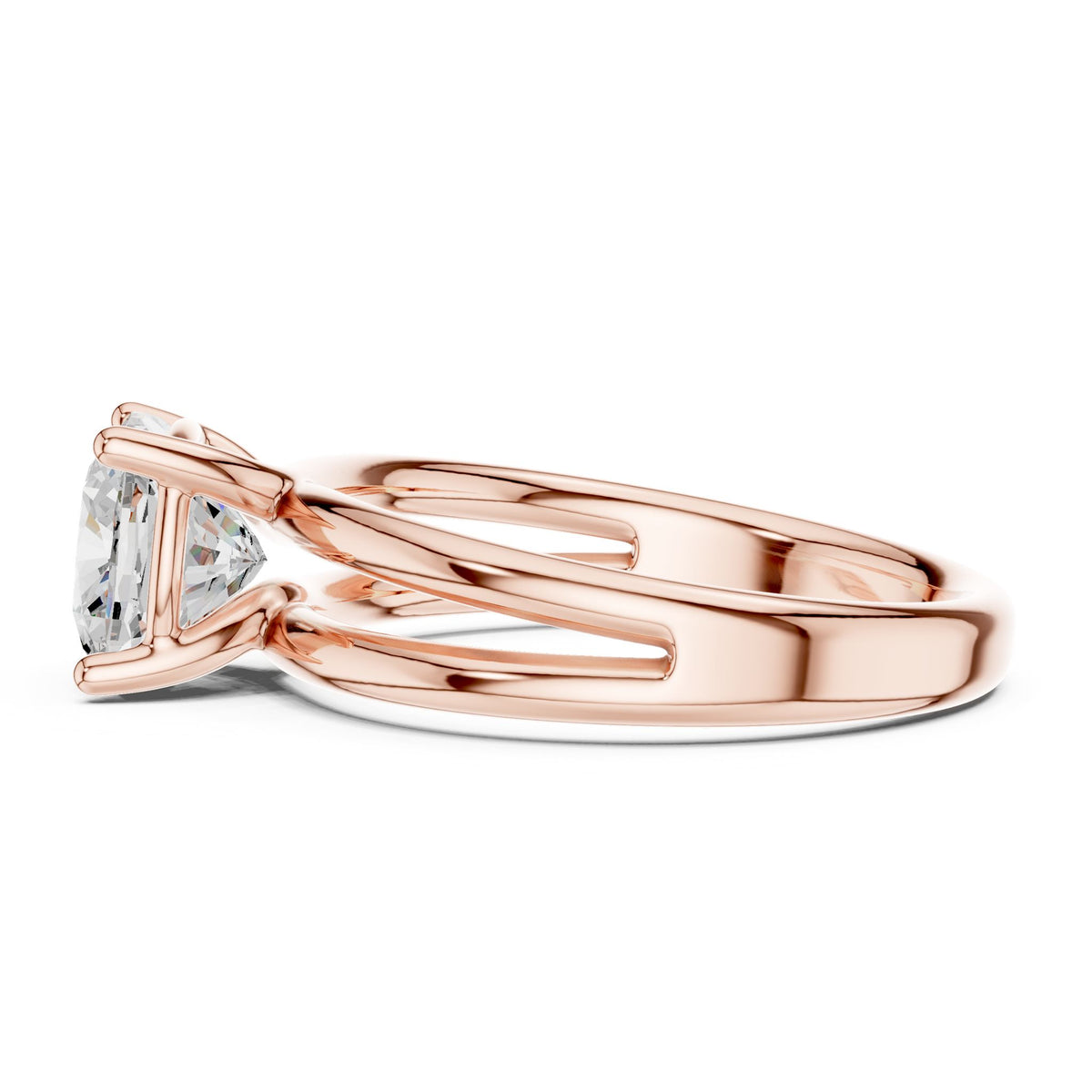 Cushion Solitaire Lab Grown Diamond Engagement Ring