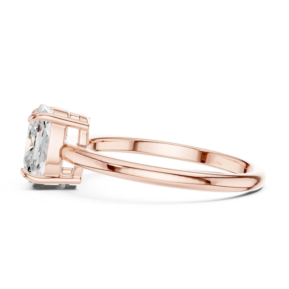 Cushion Solitaire Lab Grown Diamond Engagement Ring
