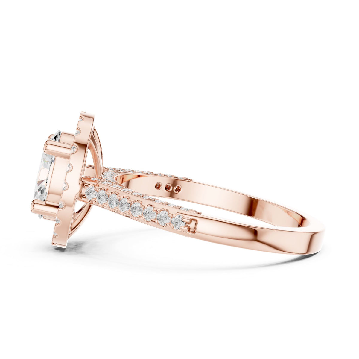 Oval Halo Lab Grown Diamond Engagement Ring