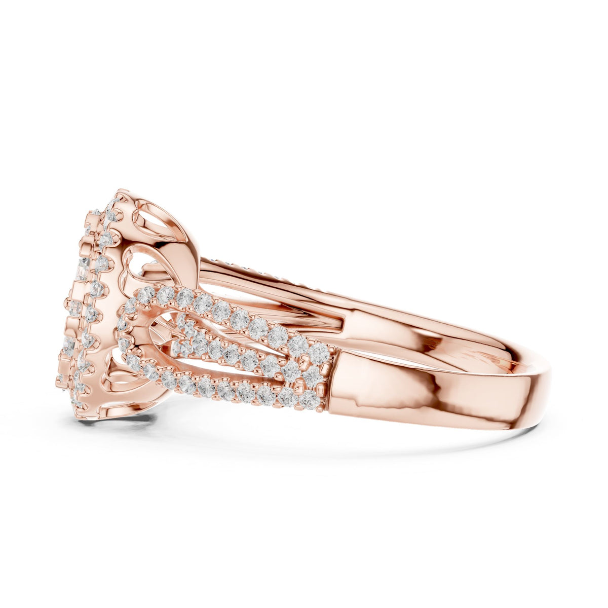 Oval Halo Lab Grown Diamond Engagement Ring