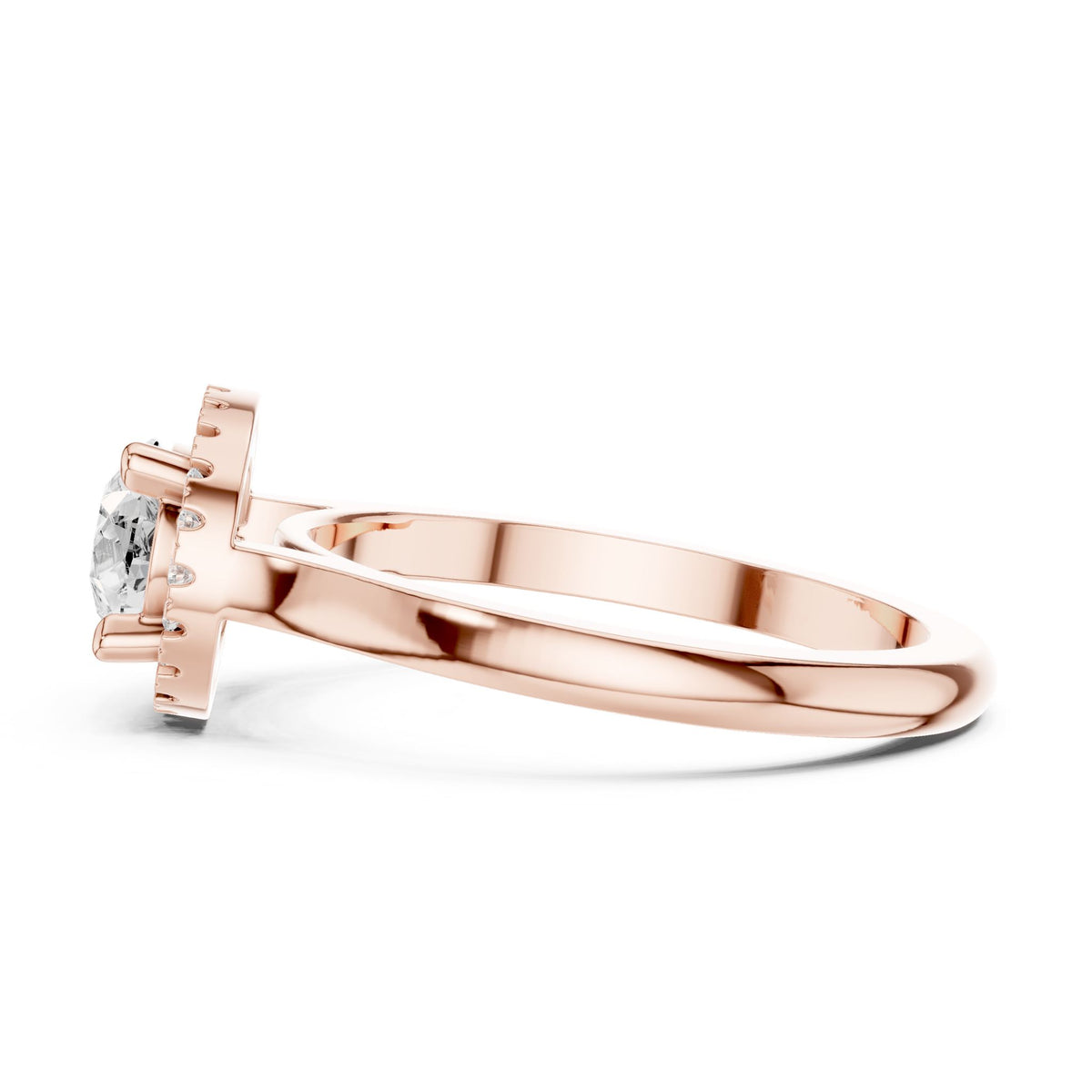 Pear Halo Lab Grown Diamond Engagement Ring