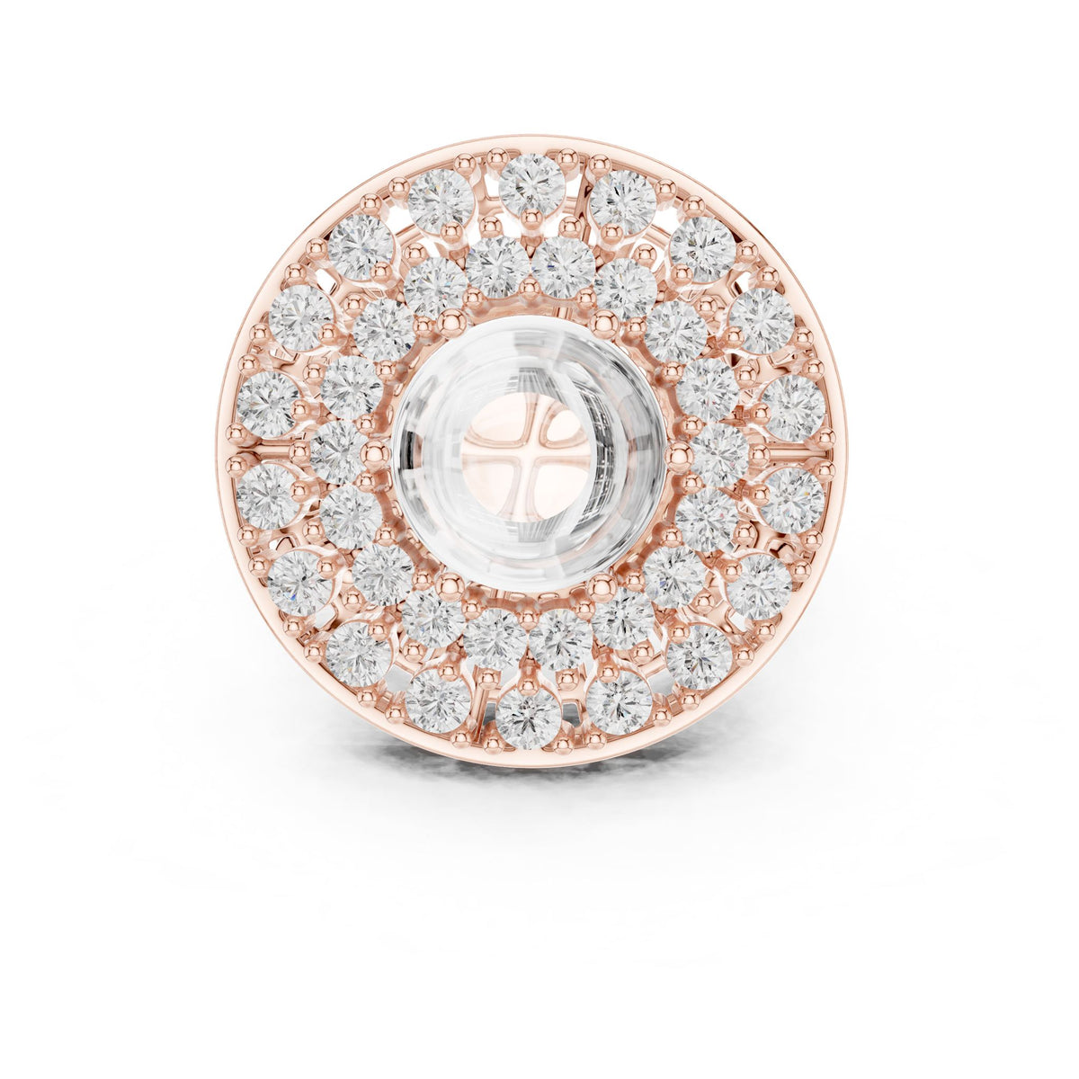 Cushion Halo Lab Grown Diamond Engagement Ring