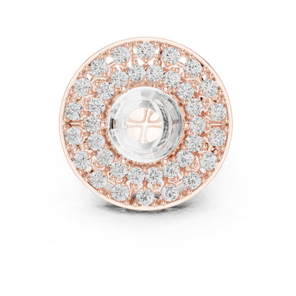 Cushion Halo Lab Grown Diamond Engagement Ring