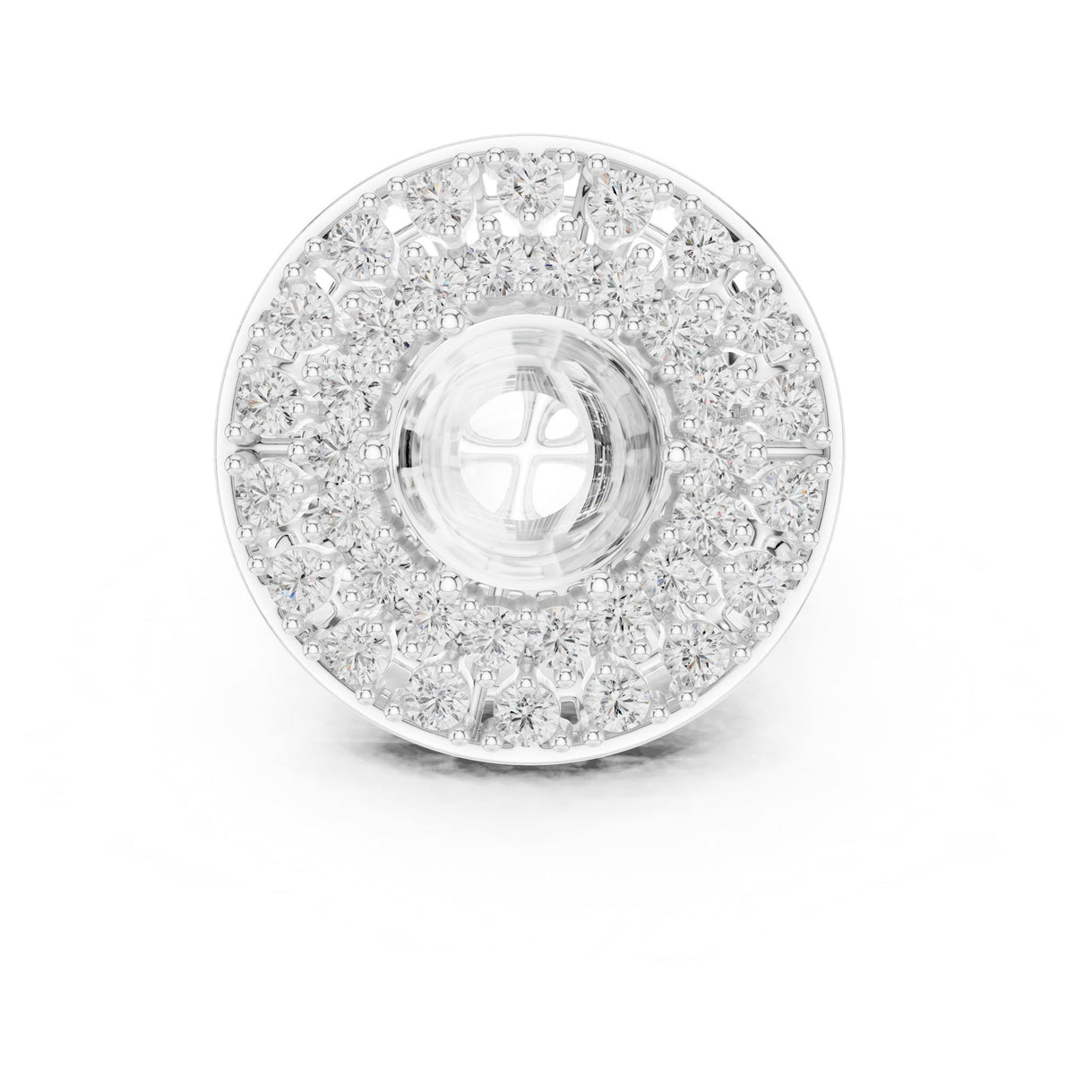 Cushion Halo Lab Grown Diamond Engagement Ring