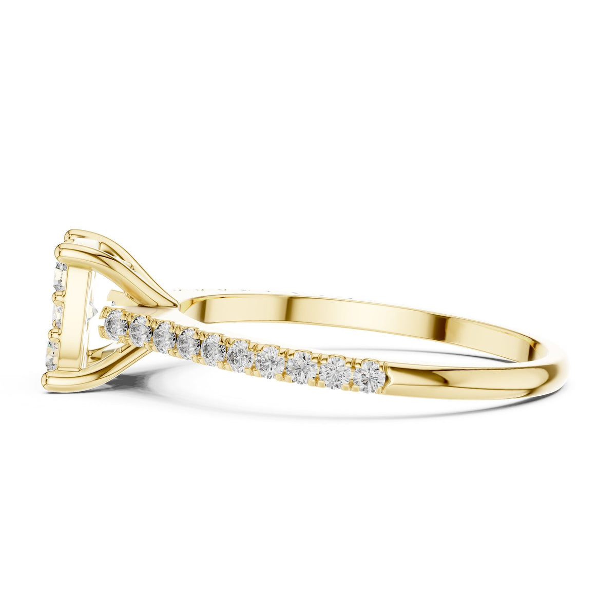 Cushion Halo Lab Grown Diamond Engagement Ring