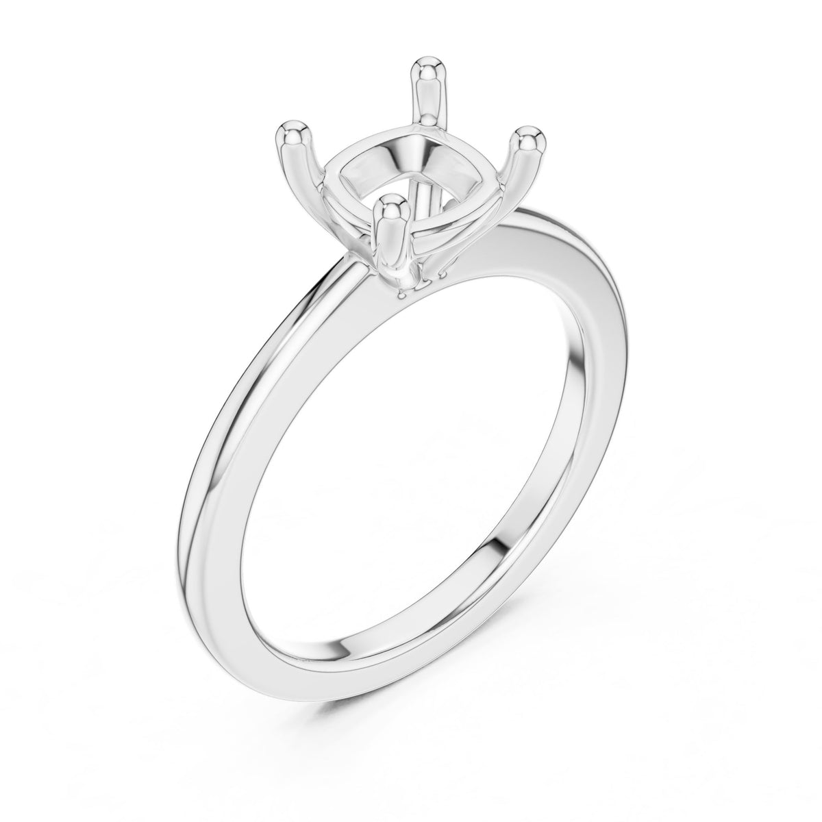 Cushion Solitaire Lab Grown Diamond Engagement Ring