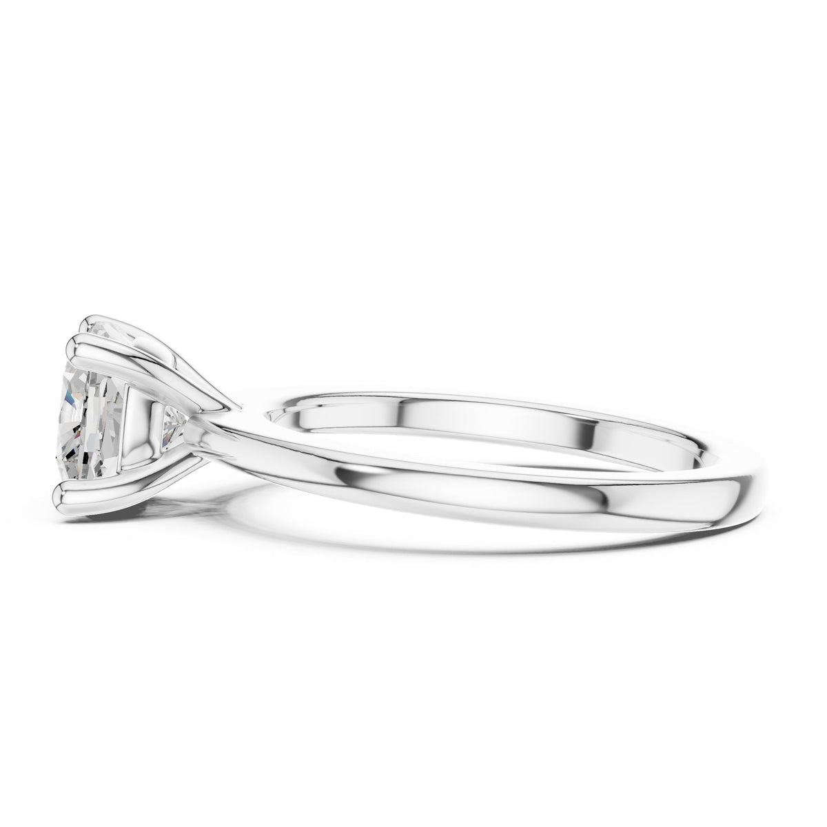 Cushion Solitaire Lab Grown Diamond Engagement Ring