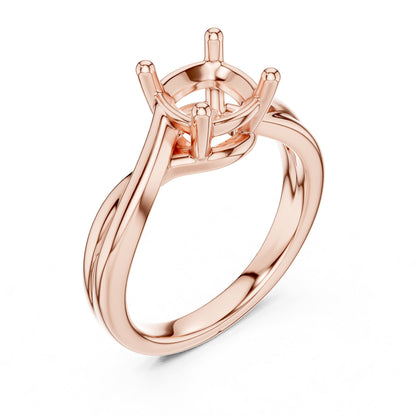 Cushion Solitaire Lab Grown Diamond Engagement Ring