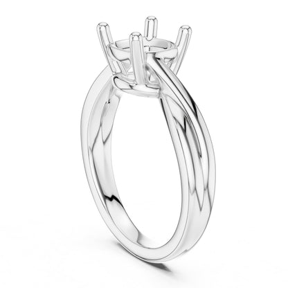 Cushion Solitaire Lab Grown Diamond Engagement Ring