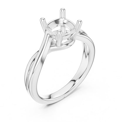 Cushion Solitaire Lab Grown Diamond Engagement Ring