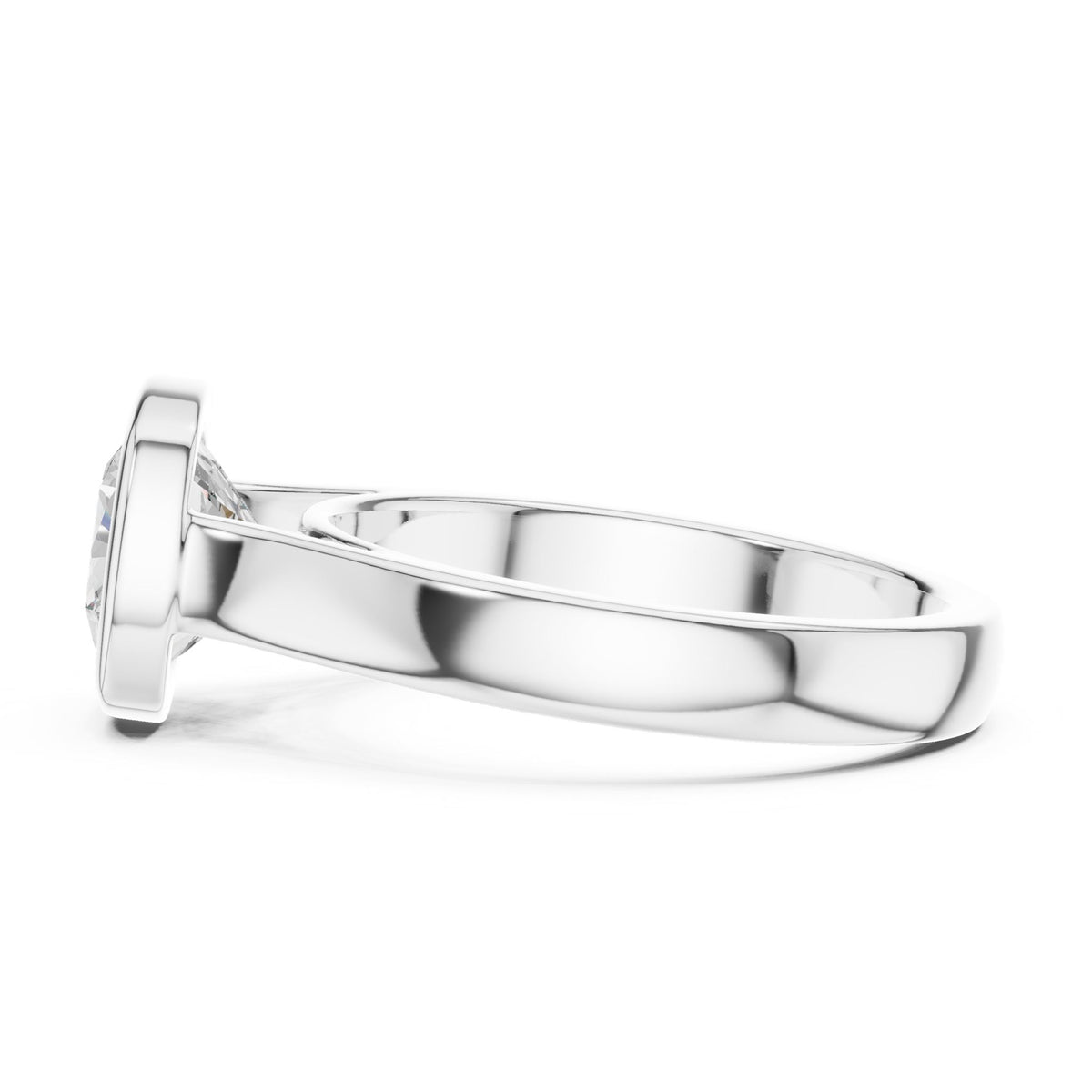 Cushion Solitaire Lab Grown Diamond Engagement Ring