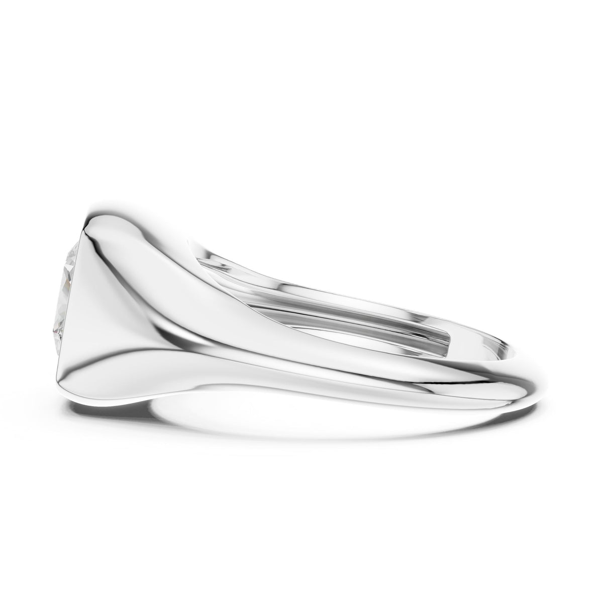 Cushion Solitaire Lab Grown Diamond Engagement Ring