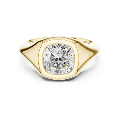 Cushion Solitaire Lab Grown Diamond Engagement Ring