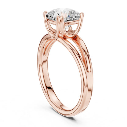 Cushion Solitaire Lab Grown Diamond Engagement Ring