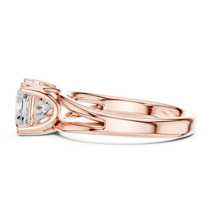 Cushion Solitaire Lab Grown Diamond Engagement Ring