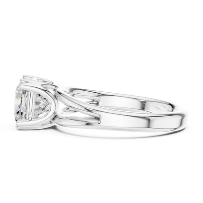 Cushion Solitaire Lab Grown Diamond Engagement Ring