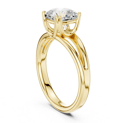 Cushion Solitaire Lab Grown Diamond Engagement Ring