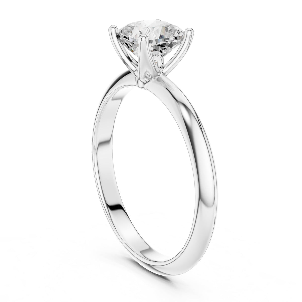 Cushion Solitaire Lab Grown Diamond Engagement Ring