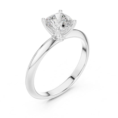 Cushion Solitaire Lab Grown Diamond Engagement Ring