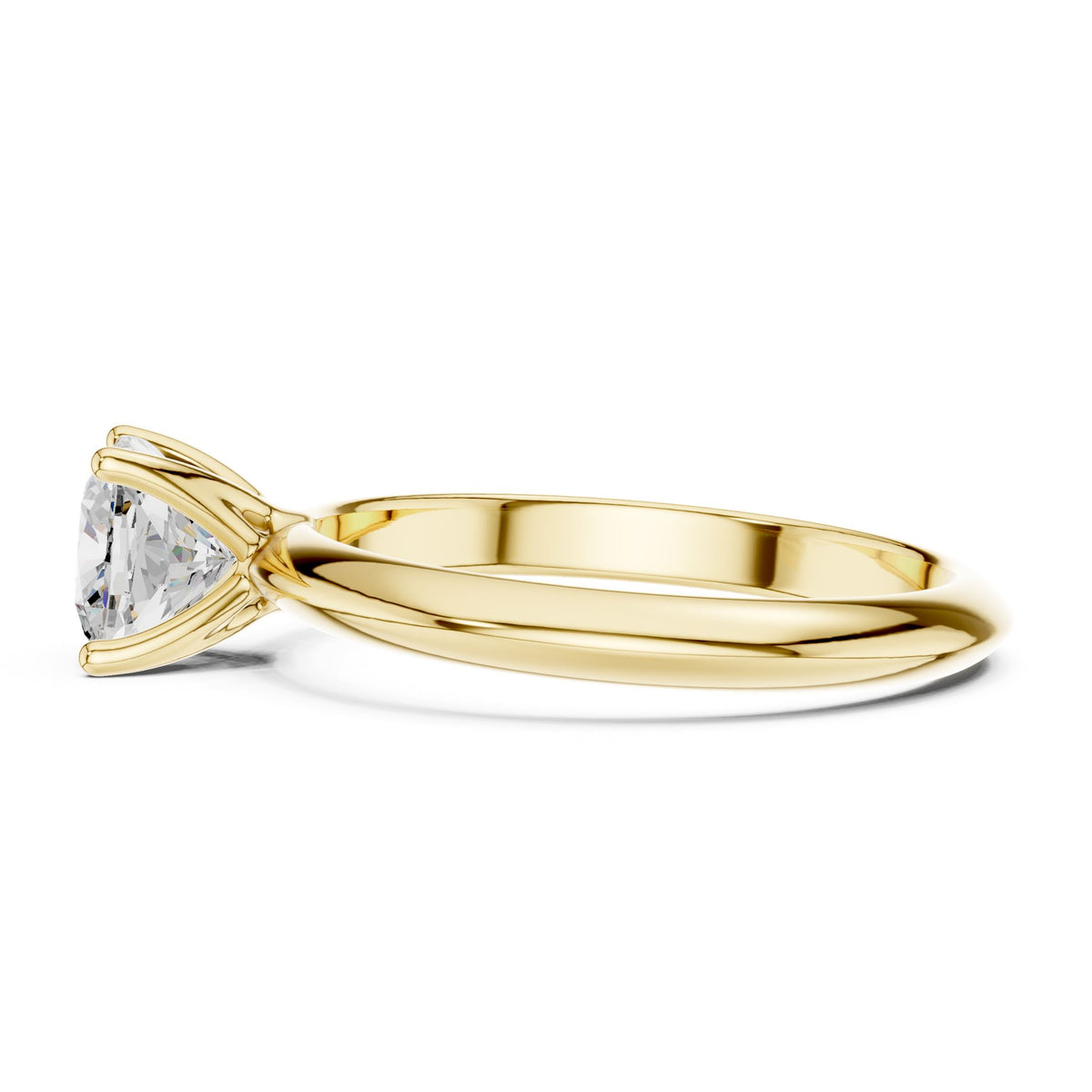 Cushion Solitaire Lab Grown Diamond Engagement Ring