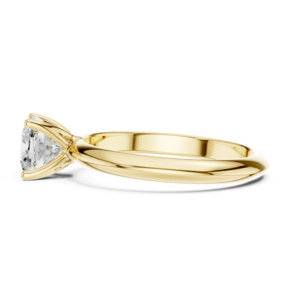 Cushion Solitaire Lab Grown Diamond Engagement Ring