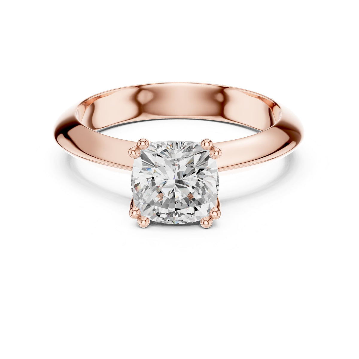 Cushion Solitaire Lab Grown Diamond Engagement Ring