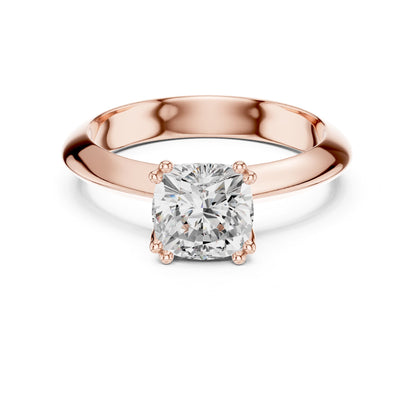 Cushion Solitaire Lab Grown Diamond Engagement Ring