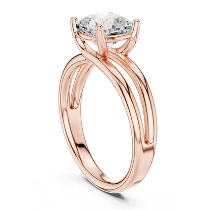 Cushion Solitaire Lab Grown Diamond Engagement Ring