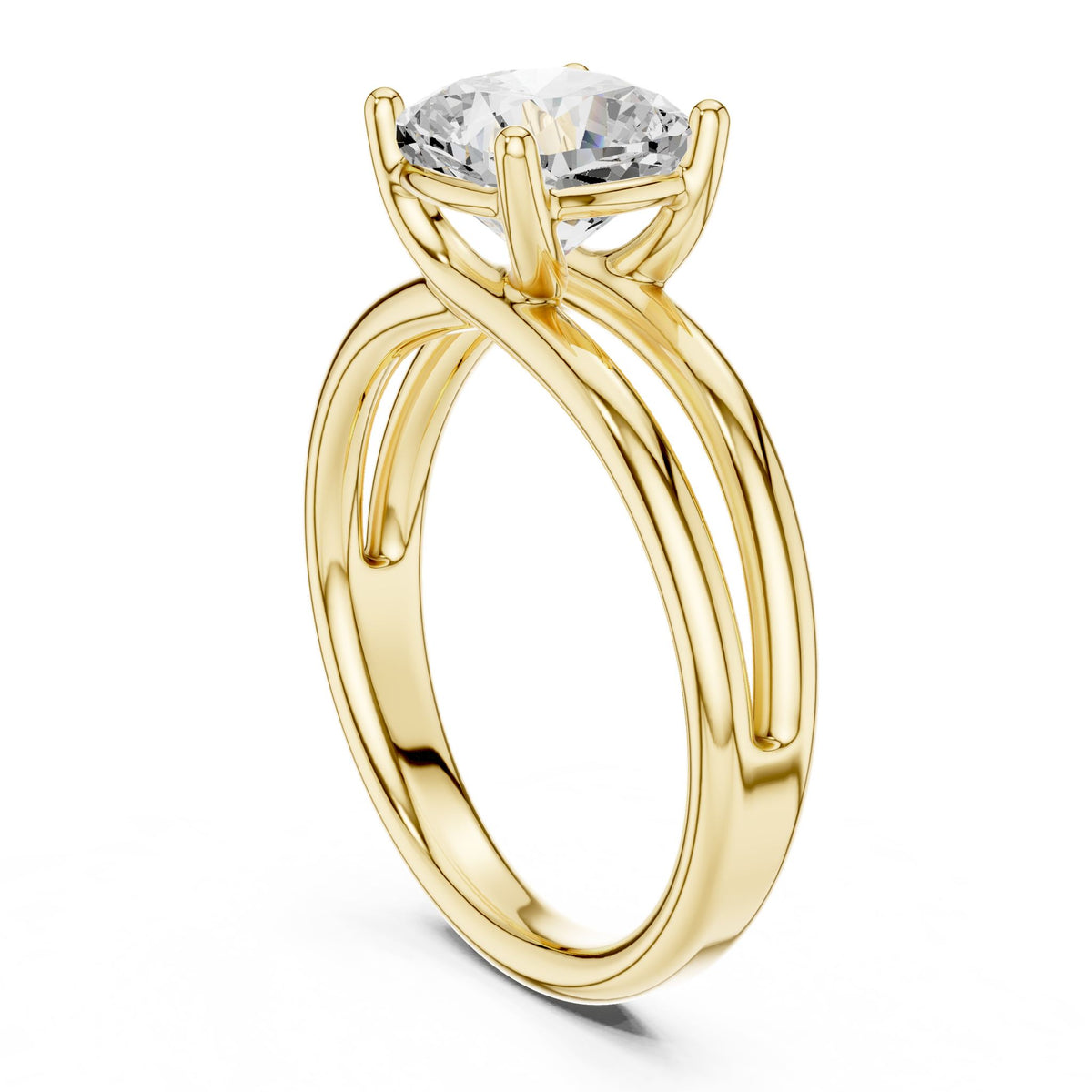 Cushion Solitaire Lab Grown Diamond Engagement Ring