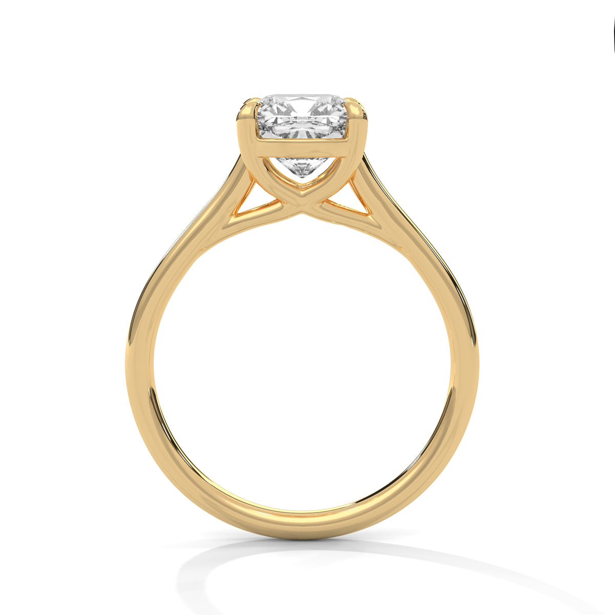 Cushion Solitaire Lab Grown Diamond Engagement Ring