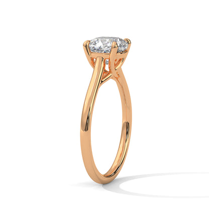Cushion Solitaire Lab Grown Diamond Engagement Ring