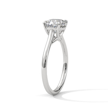 Cushion Solitaire Lab Grown Diamond Engagement Ring