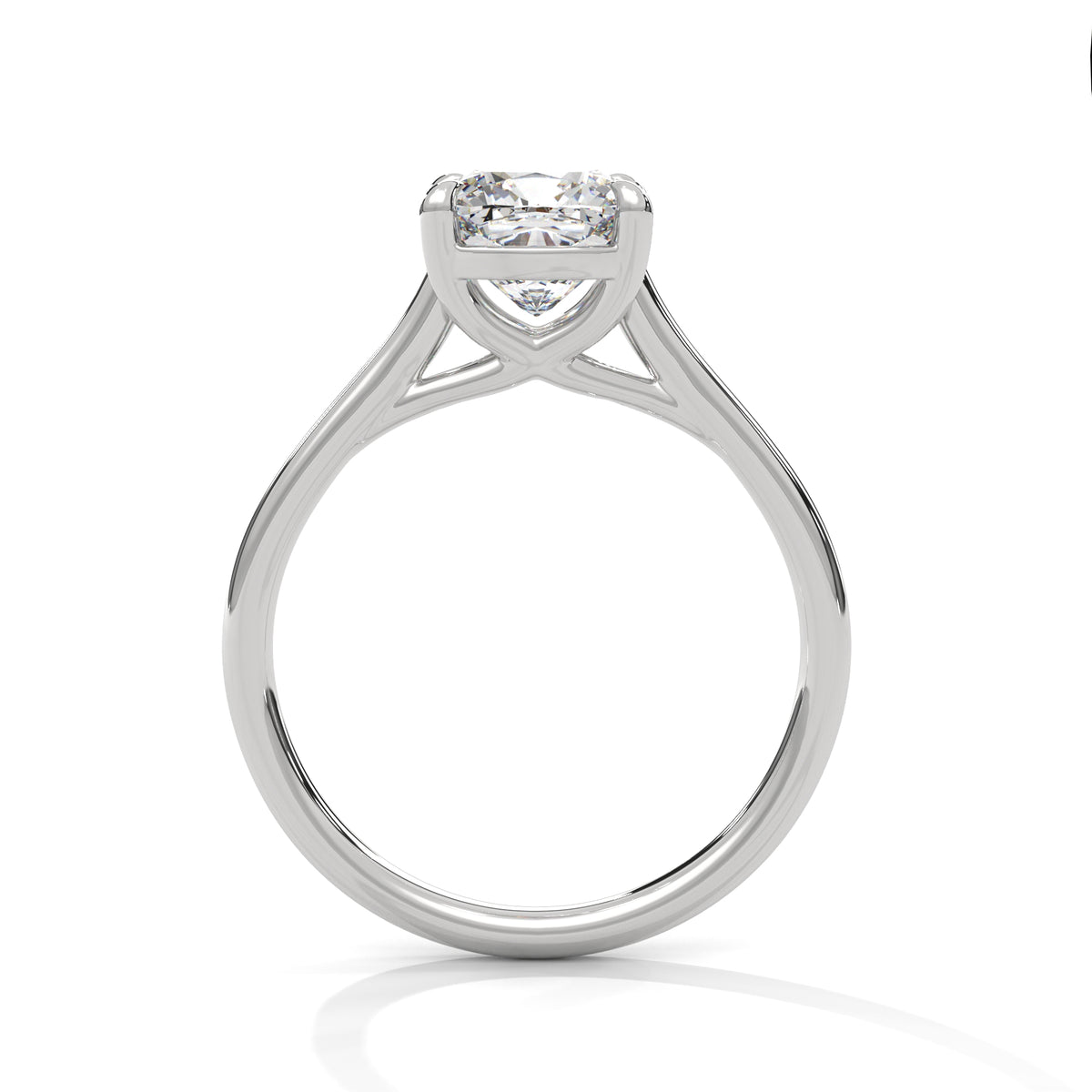 Cushion Solitaire Lab Grown Diamond Engagement Ring