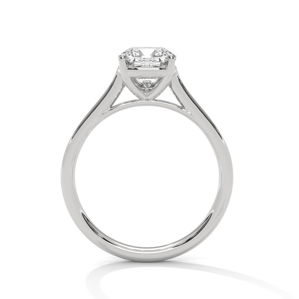 Cushion Solitaire Lab Grown Diamond Engagement Ring