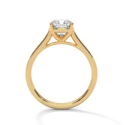 Cushion Solitaire Lab Grown Diamond Engagement Ring
