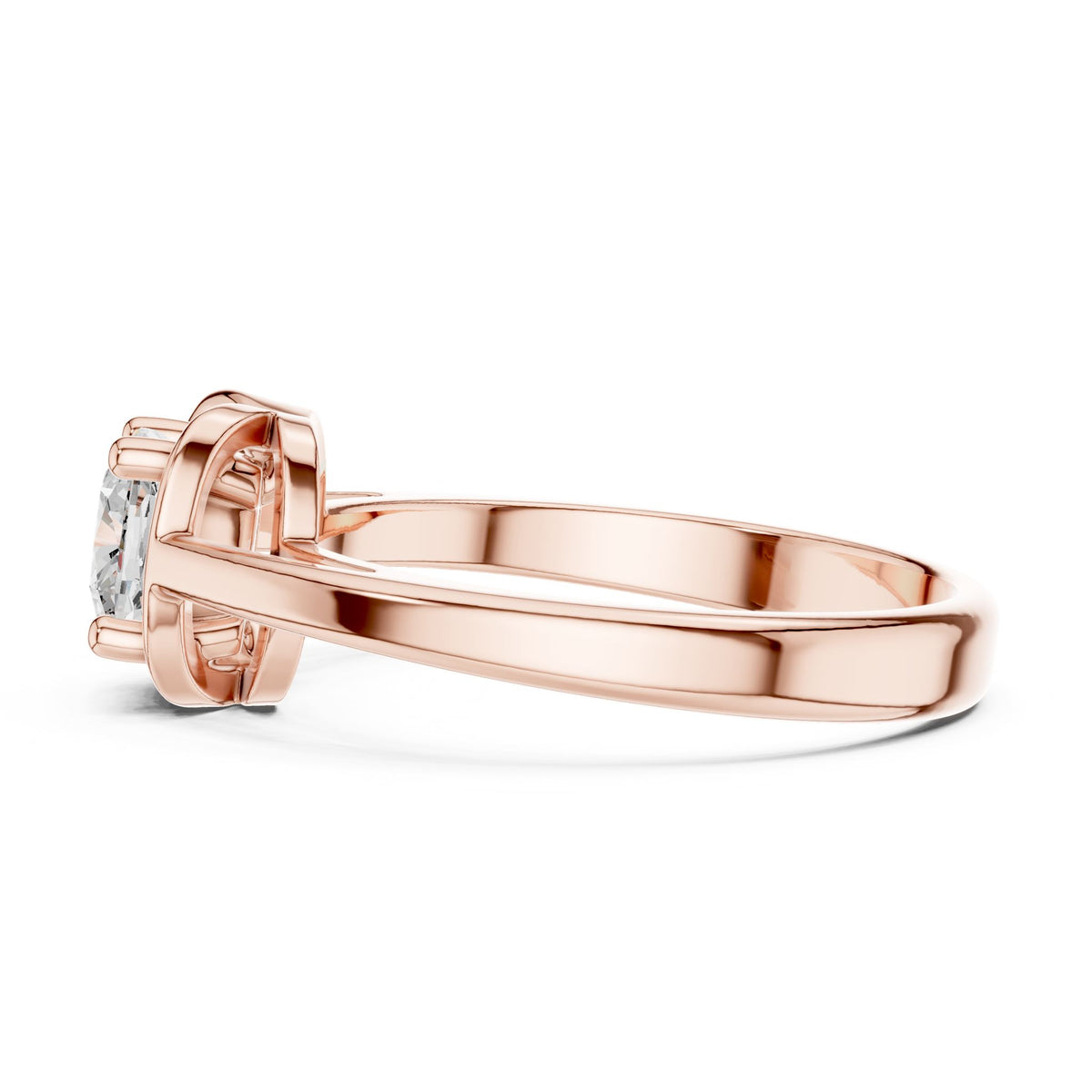 Cushion Solitaire Lab Grown Diamond Engagement Ring