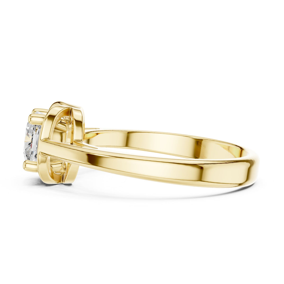 Cushion Solitaire Lab Grown Diamond Engagement Ring