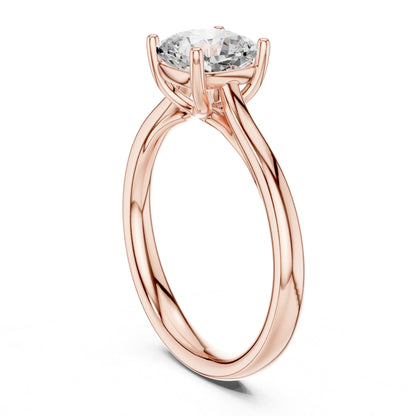 Cushion Solitaire Lab Grown Diamond Engagement Ring