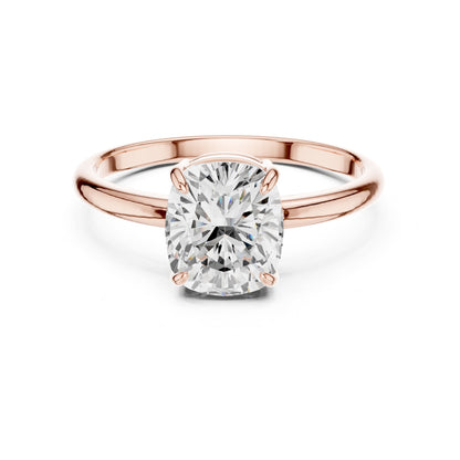 Cushion Solitaire Lab Grown Diamond Engagement Ring