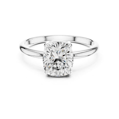 Cushion Solitaire Lab Grown Diamond Engagement Ring