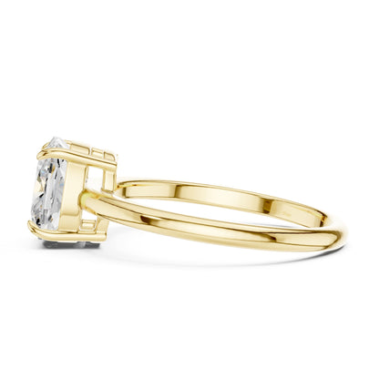 Cushion Solitaire Lab Grown Diamond Engagement Ring
