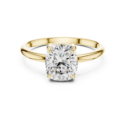 Cushion Solitaire Lab Grown Diamond Engagement Ring