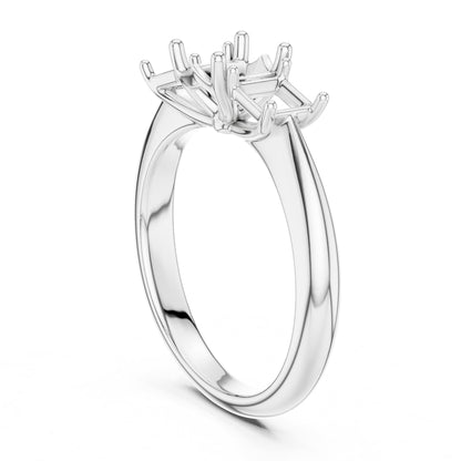 Cushion Three Stone Lab Grown Diamond Engagement Ring