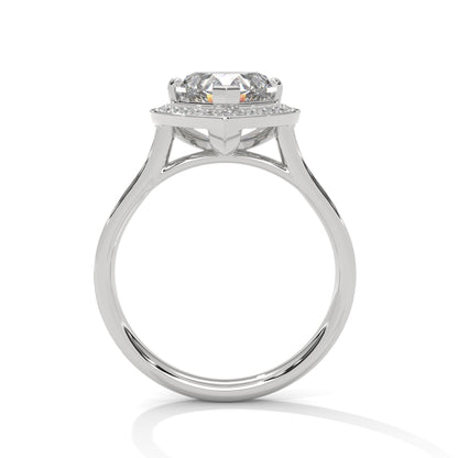 Heart Halo Lab Grown Diamond Engagement Ring