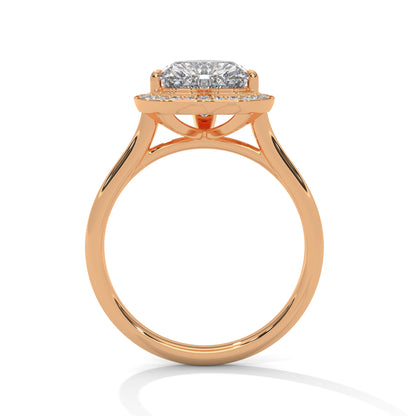 Heart Halo Lab Grown Diamond Engagement Ring