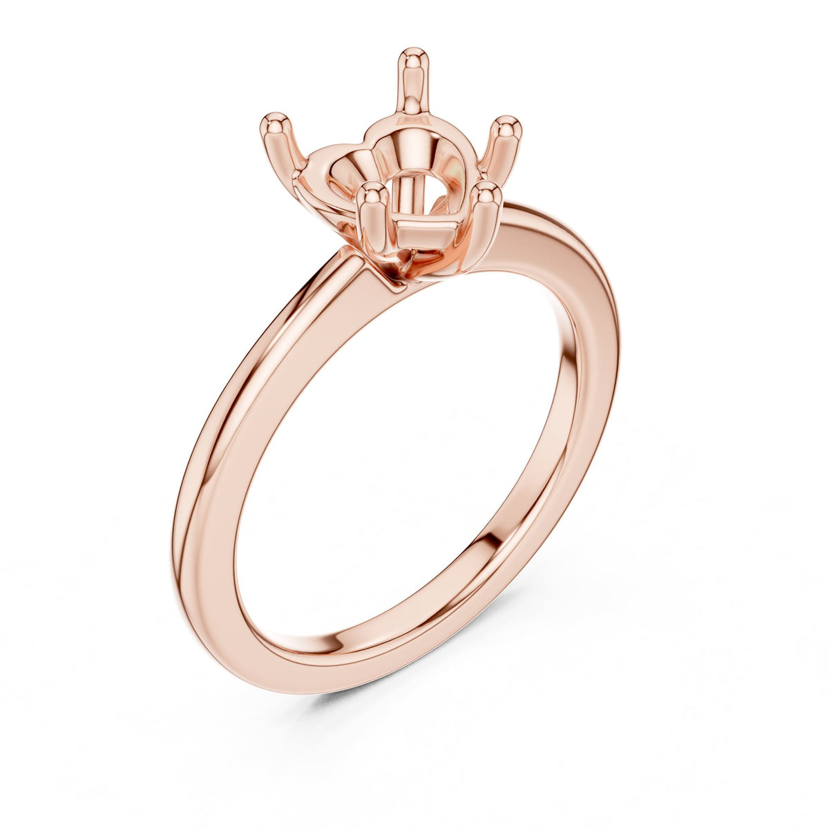 Heart Solitaire Lab Grown Diamond Engagement Ring