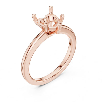 Heart Solitaire Lab Grown Diamond Engagement Ring