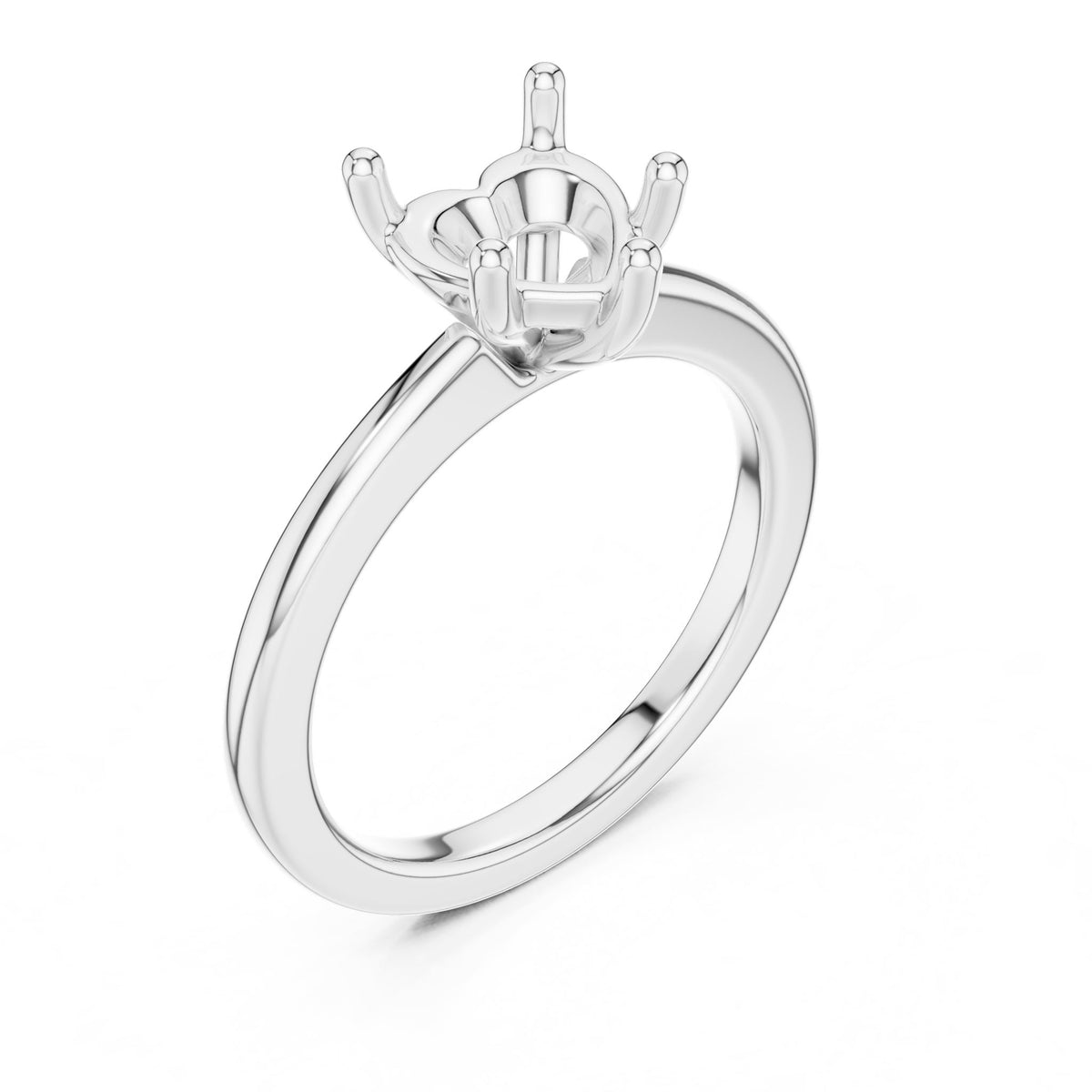 Heart Solitaire Lab Grown Diamond Engagement Ring