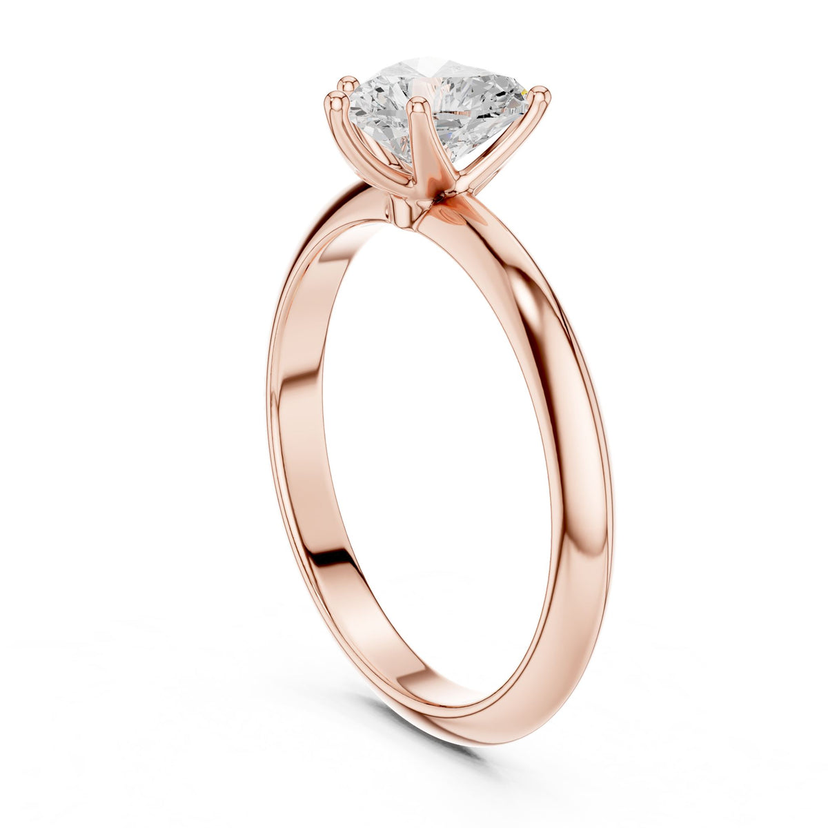 Heart Solitaire Lab Grown Diamond Engagement Ring