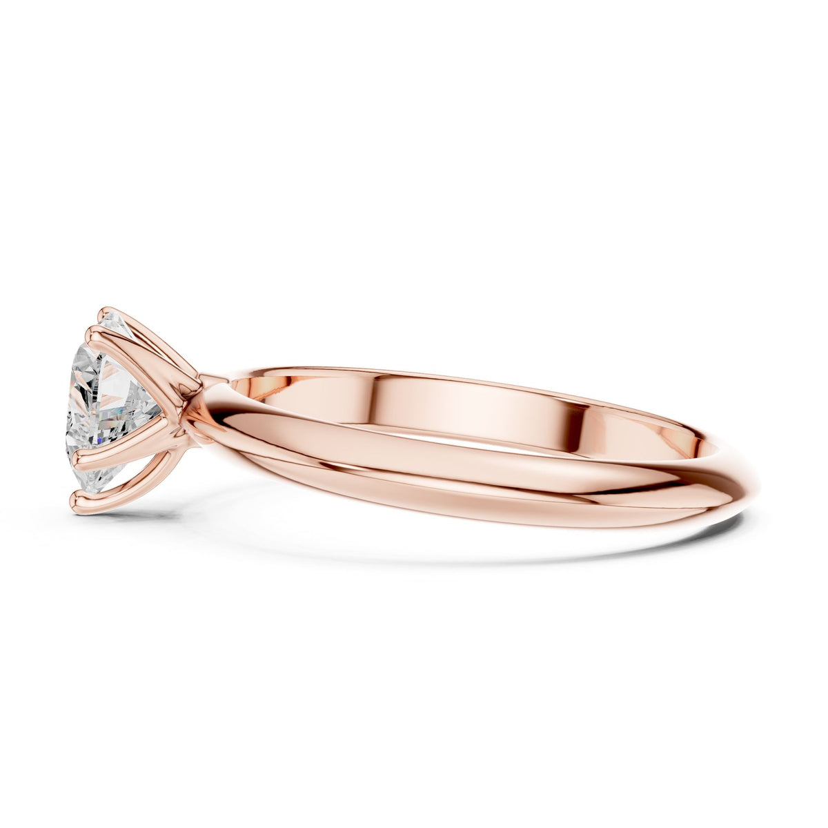 Heart Solitaire Lab Grown Diamond Engagement Ring